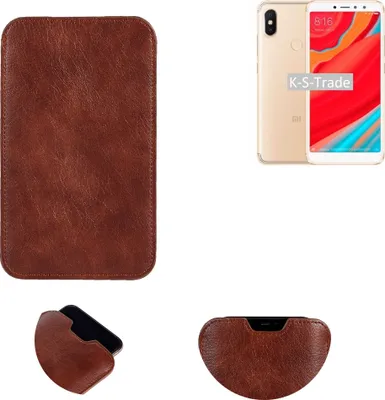 Produktbild von K-S-Trade Schutzhülle Handyhülle kompatibel mit Xiaomi Redmi S2 Handytasche Kunstleder Sleeve in braun