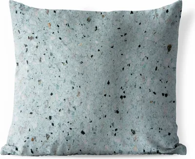Produktbild von MuchoWow® Outdoor Kissen - Marmor - Punkte - Blau - 60x60 cm - Wetterfest - Lounge Kissen - Dekoration - Schlaf Kissen