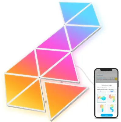 Produktbild von Govee Glide, Intelligentes Panel, Wi-Fi/Bluetooth, Weiß, 802.11b, 802.11g, Wi-Fi 4 (802.11n), Kunststoff, Multi