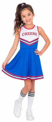 Produktbild von USA Cheerleader Kostüm für Mädchen | Kleid Größe: 140