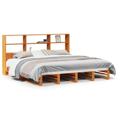 Obrázek produktu pro vidaXL Postel z masivu bez matrace vosk hnědá 180x200 cm masiv