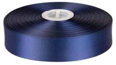 Satinband 38 mm x 91 m marineblau Polyester