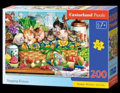 Image de Puzzle 200 pièces Chatons qui font la sieste 222278 Castorland