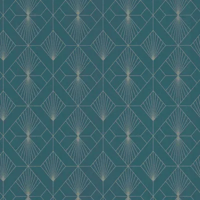 Produktbild von Rasch Vliestapete Selection 620924 Barock Tapete 10.05 x 0.53 m Silber Grün Wohnen Schlafen Küche Flur Eingangsbereich