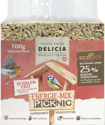 Produktbild von Delicia ganzjähriges Vogelfutter Energie-Futter-Mix ( 700g)