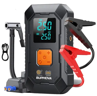 Obrázok produktu pre Prenosný štartér pre autá, kompresor, powerbanka 12V, 92,5 Wh, bez puzdra