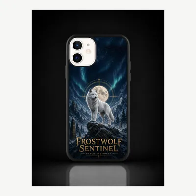 Obrázok produktu pre Puzdro na iPhone 12 / 12 Pro, ochranné puzdro s motívom Frostwolf – značka LUNØIR ©