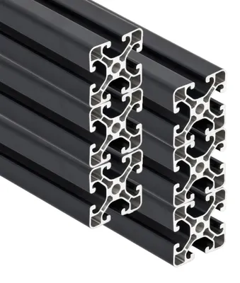 Produktbild von SCHMIDT systemprofile 6x 2000mm Aluminium Profil 40x40 mm Nut 8 Anthrazit