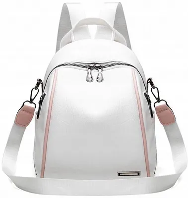 Produktbild von Likado L211 Eleganter Damen Rucksack Kunstleder Weiß