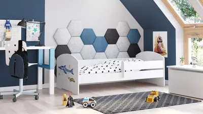 Immagine prodotto di Letto per bambini LUK 160x80 con ringhiera - Shark