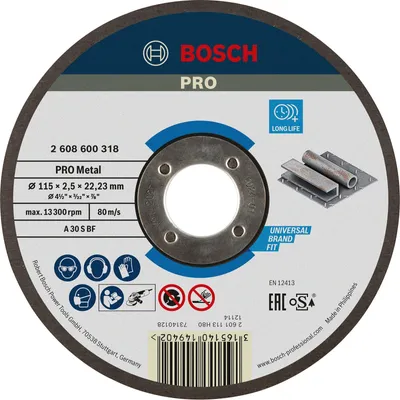 Produktbild von PRO Metal Trennscheibe, 115 x 2.5 x 22.23 mm, gekröpft, oSa