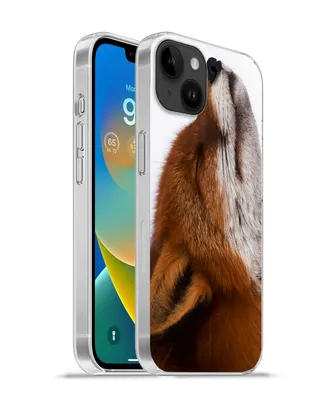 Produktbild von MuchoWow® Handyhülle Schutzhülle Hülle für Apple iPhone 14 Plus - Soft case Fuchs - Nase - Weiß Silikon Softcase Handy Hülle - Abbildung