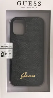 Produktbild von Guess Hard-Case Lizard für Apple iPhone 12  mini 5,4" Black