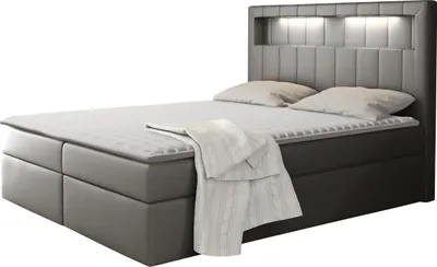 Produktbild von MIRJAN24 Boxspringbett Aspen, Ehebett mit zwei Bettkästen für die Bettwäsche, Doppelbett (Farbe: Soft 029, Größe: 180 x 200 cm)