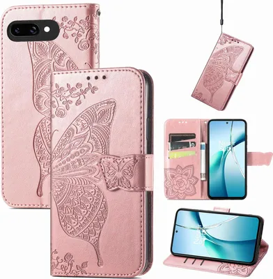 Immagine prodotto di Per Google Pixel 9a Custodia per cellulare in  con design a farfalla Rosa