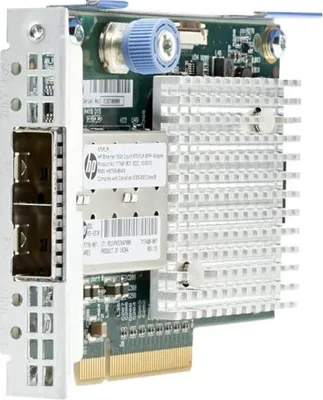 Imagen del producto de Adaptador HPE Ethernet de 10 Gb, 2 puertos, 570FLR-SFP+, interno, con cable, PCI Express, fibra óptica, 10000 Mbit/s