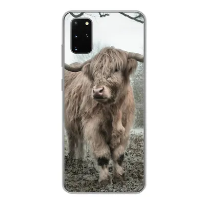 Produktbild von MuchoWow® Handyhülle Schutzhülle Hülle für Samsung Galaxy S20 Plus Schottische Highlander - Natur - Herbst - Tiere - Wildtiere - Wald Silikon Softcase Handy Hülle - Hartschale