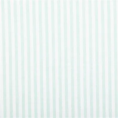 Produktbild von Popeline Baumwollstoff Streifen Meterware mint weiß 1,44 m