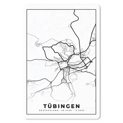 Produktbild von MuchoWow® Mauspad Mousepad Tübingen - Karte - Stadtplan 40x60 cm - Mousepads - Maus Mat - Pad - Mausunterlage - Schreibtisch Accesoire