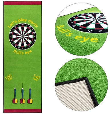 Immagine prodotto di Kingpower 237 x 80 cm Dart Torneo Freccetta Freccetta Tappeto Freccetta Tappetino Verde