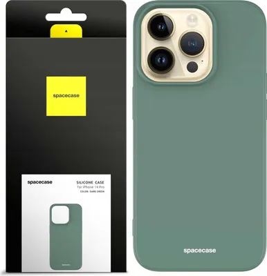 Zdjęcie produktu dla Silikonowe etui SPACECASE Silicone Case do iPhone 14 Pro Max Zielony