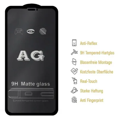 Produktbild von 2x 9H Panzerglas für iPhone 11 FULL COVER Panzerfolie Displayschutz Schutzglas MATT Schutzfolie Tempered Hartglas