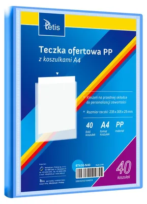 Obrázek produktu pro Prezentační složka A4 se 40 kapsami modrá