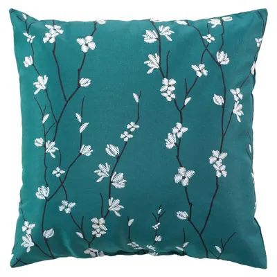 Productafbeelding van Dekoratiekussen SAKURA, met een afbeelding van een kersenbloemtak, 45 x 45 cm