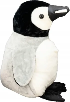 Zdjęcie produktu dla Gustaw Pingwin pluszowy miś duży XXL (czarno-biały, 60cm) - pluszowy miś, pluszowy miś XXL, pluszowy miś przytulanka