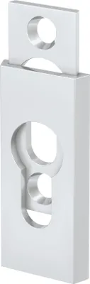 Produktbild von BASI - Schutz-Schieberosette - eckig - Alu Weiß - 14 mm - 7536-0499