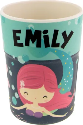 Produktbild von Bunter personalisierter Namens Kinderbecher mit Namen Emily