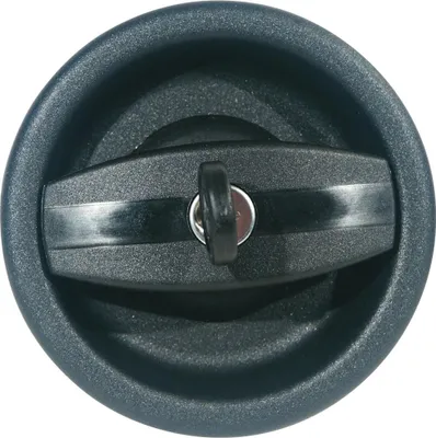 Image de Serrure Plastique Ronde Noire - Zadi