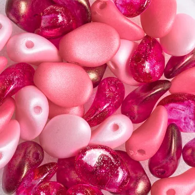 Produktbild von Glasperlen-Mix "Lili Petal Deluxes" Rosa