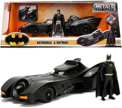 Productafbeelding van Jada Toys 253215002 Batmobile, Batman, 1989, zwart, met figuur, schaal 1:24