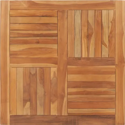 Produktbild von Möbel Tischplatte Massivholz Teak Quadratisch 90×90×2,5 cm - Tischplatten 48991