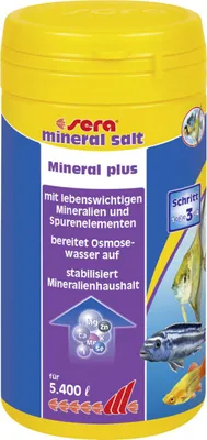 Produktbild von Sera Aquariumwasseraufbereiter mineral salt 250 ml
