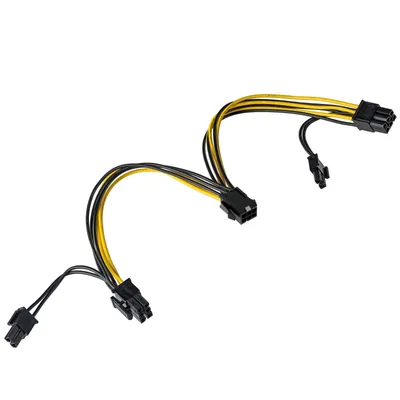 Obrázek produktu pro Akyga AK-CA-55, 0,15 m, PCI-E (6-pin), 2 x PCI-E(6+2 pin), Samec, Samice, Přímý