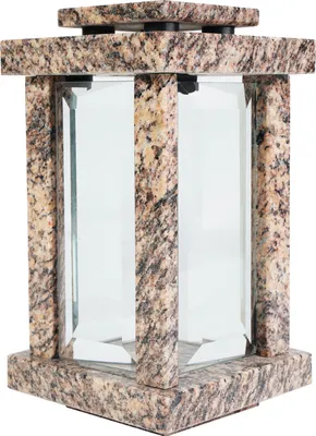 Immagine prodotto di Lampada da tomba quadrata in granito Brasile Oro