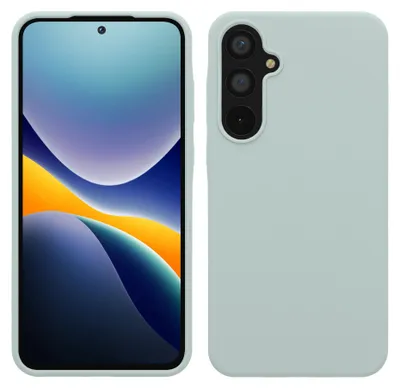 Zdjęcie produktu dla Etui kwmobile do telefonu Samsung Galaxy A55 5G – silikonowe etui – obsługa ładowania bezprzewodowego – etui ochronne w kolorze Cool Mint