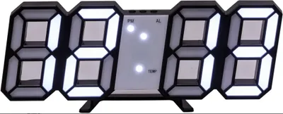 Immagine prodotto di Orologio LED 3D con temperatura, Data e Modalità Notturna USB