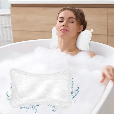 Imagen del producto de Almohada para la espalda con 6 ventosas antideslizantes, diseño ergonómico, ideal para la cabeza, el cuello y la espalda