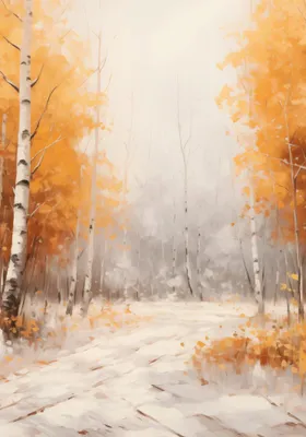 Obrázek produktu pro Plakát 70x100cm Jesienne Brzozy