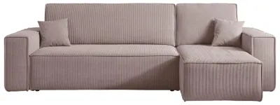 Produktbild von Selsey SCARLO L - Ecksofa mit Schlaffunktion, Cordbezug in Beige