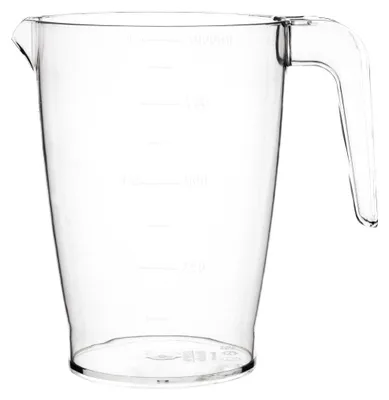 Stapelkanne aus Polycarbonat, 1 L, transparent, spülmaschinenfest