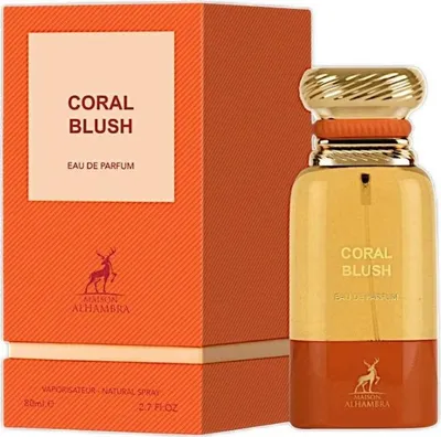 A perfume bottle and its packaging are displayed against a white background.