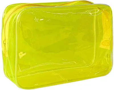 Immagine prodotto di Borsa da toilette trasparente Ibenzoa® in PVC – ampia borsa per cosmetici e articoli da toilette, disponibile in vari colori, con chiusura a zip, ideale per viaggi, sport e per l'organizzazione