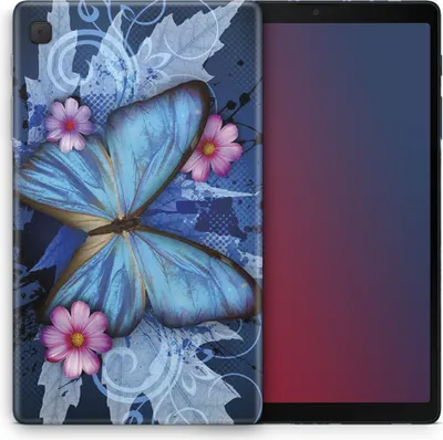 Zdjęcie produktu dla Pokrowiec na tablet Amazon Silikonowe etui ochronne z motywem, Wybierz model:Amazon Fire HD 10 (2015), Wybierz motyw:Niebieski motyl