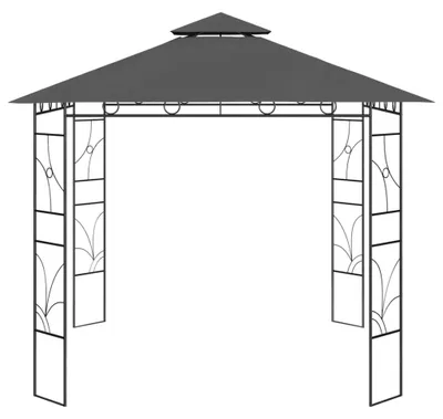Produktbild von vidaXL Pavillon 3x3x2,7 m Anthrazit 160 g/m²