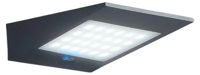Produktbild von Solar-LED-Wandleuchte 2,2 W batteriebetrieben mit Photovoltaik IP54 dunkelgrau