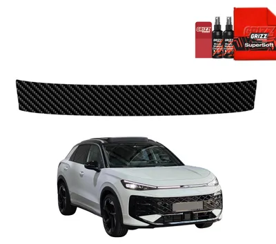 Obrázek produktu pro Ochranná fólie Grizz Protector v karbonovém vzhledu na zadní hrany - Volkswagen T-Roc (2025–2026)